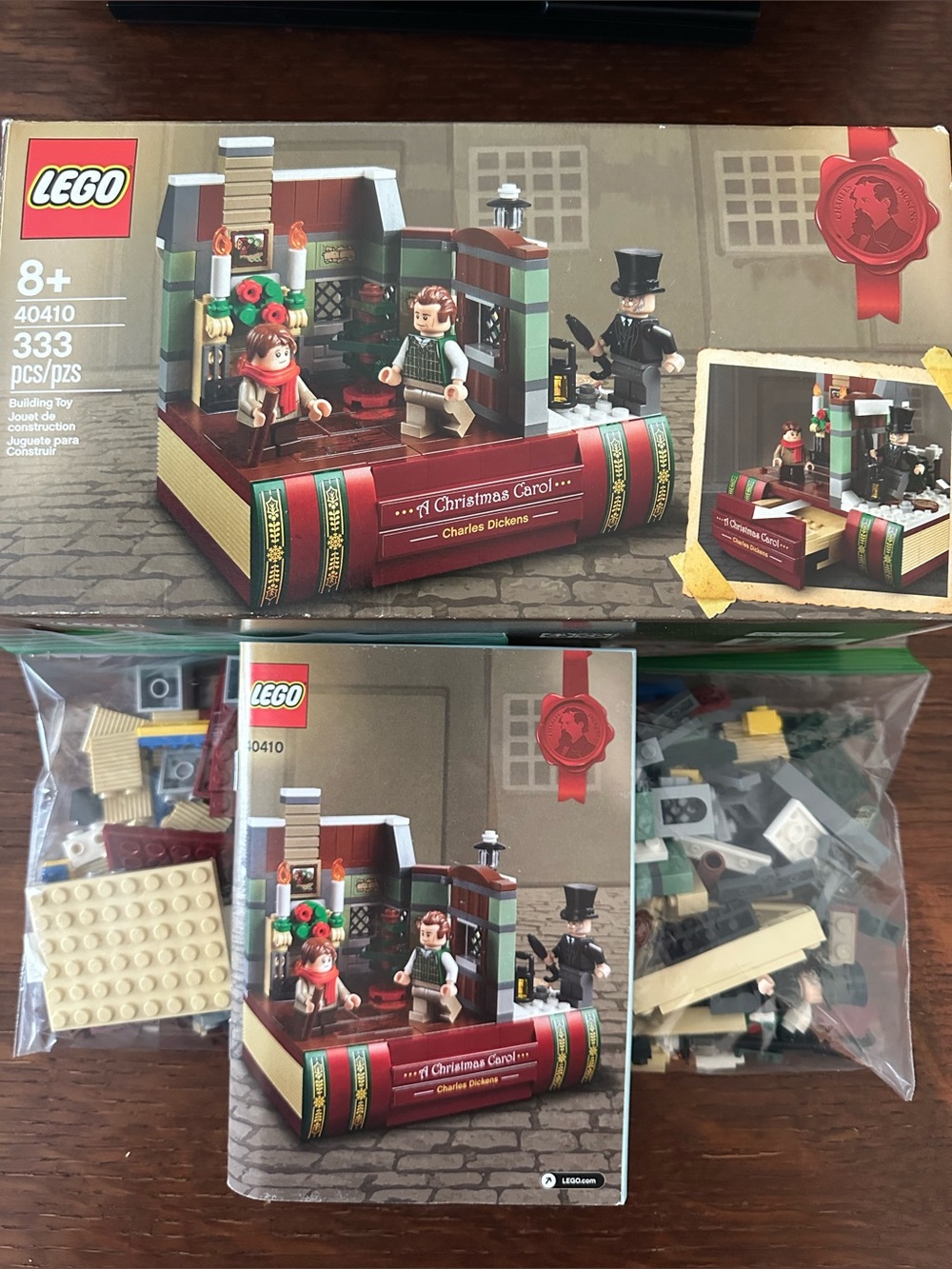LEGO Retired 40410 A Christmas Carol Building Toy Set 333 Pieces